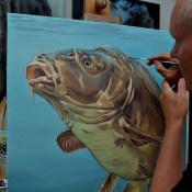 mirror carp painting wip