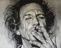 Keith Richards portrait painting