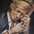 Keith Richards portrait painting