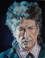 Bob Dylan portrait painting